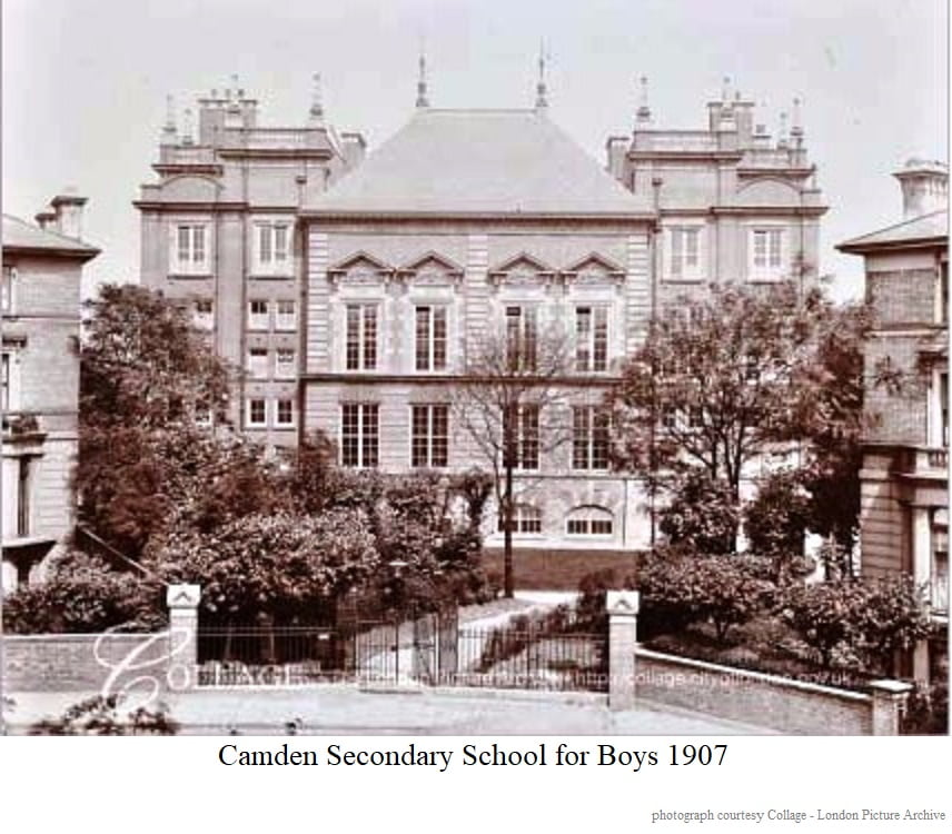Camden secondary school for boys 1907